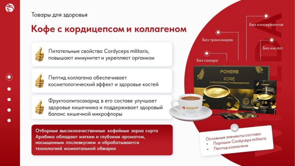 Кофе с кордицепсом и коллагеном