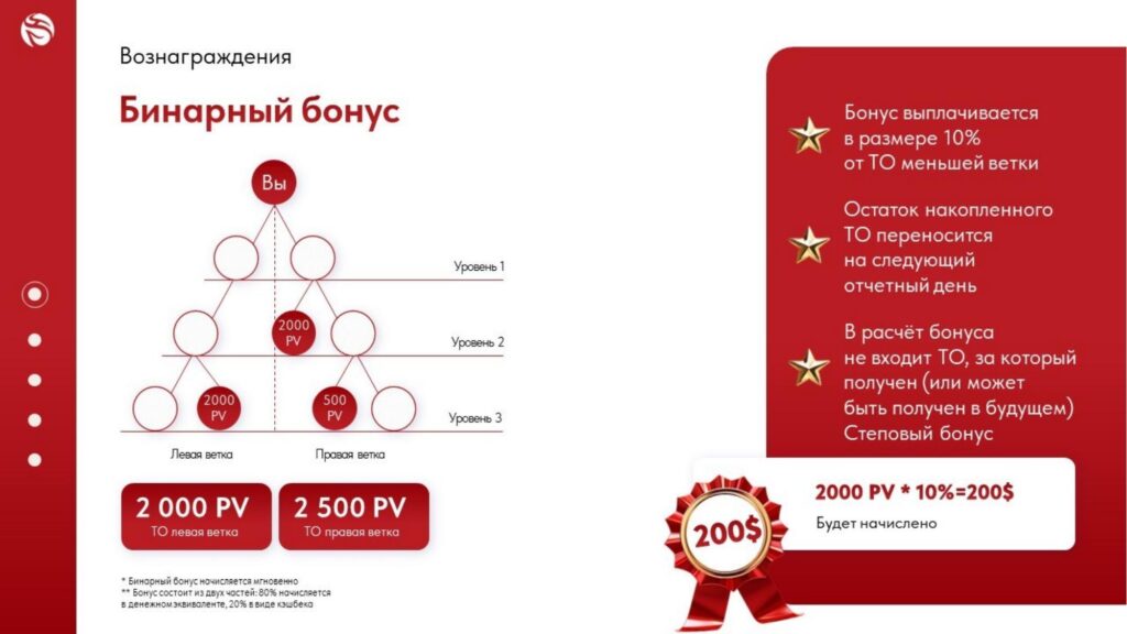 Бинайрный бонус 10%