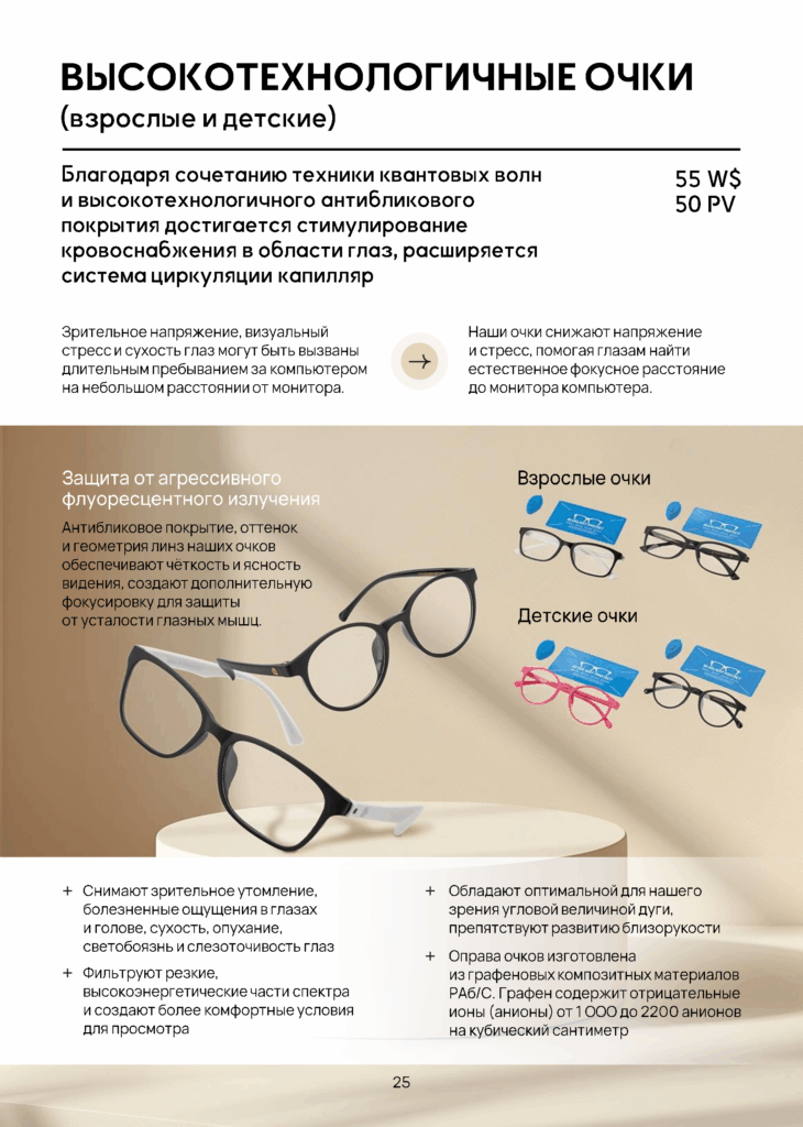 WHEIDA ВЫСОКОТЕХНОЛОГИЧНЫЕ ОЧКИ ГРАФЕНОВЫЕ