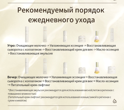 рекомендуемый порядок ухода косметикой fundesee whieda
